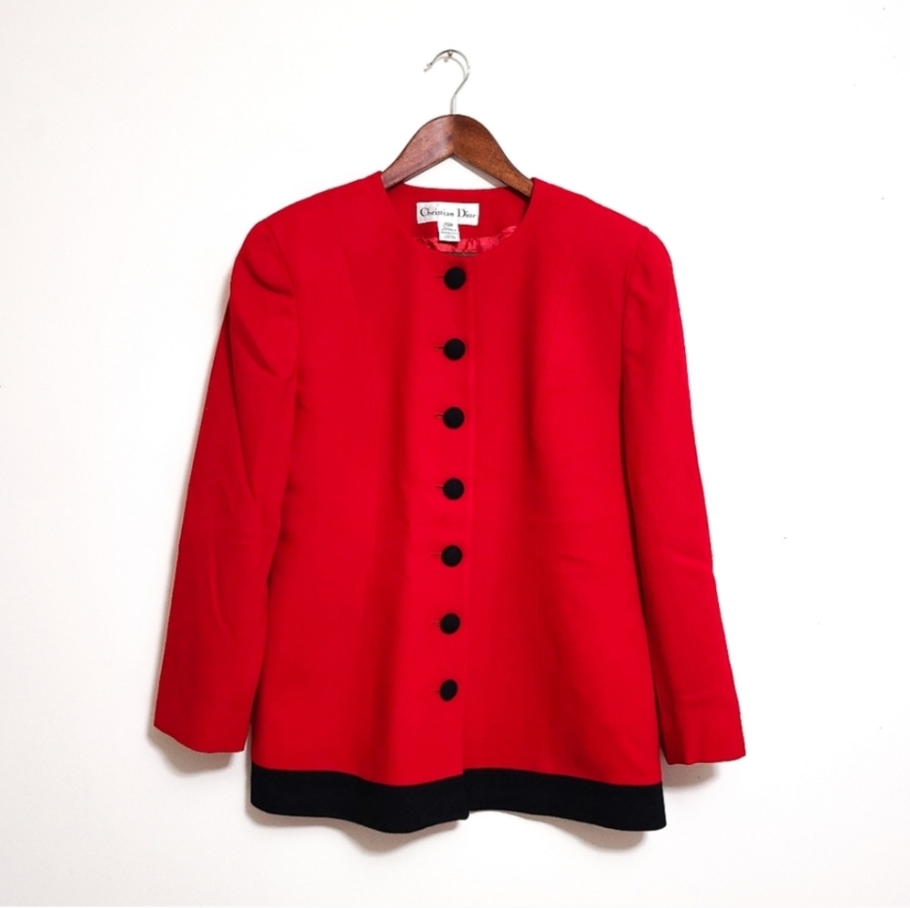 Dior Scarlet and Ebony Blazer